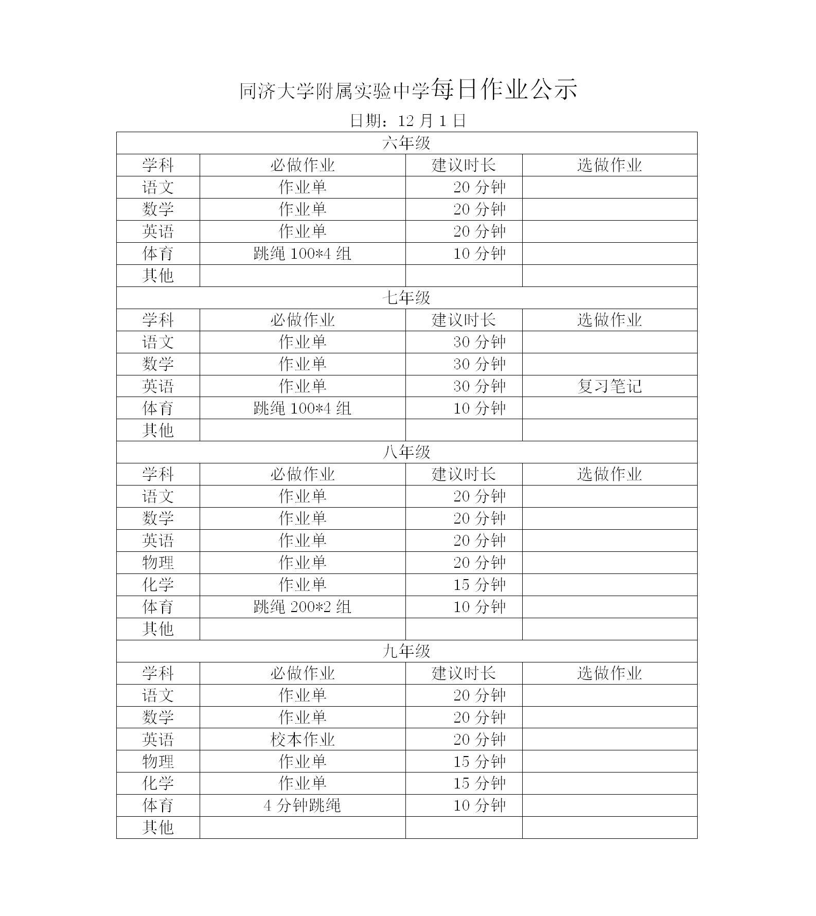 12月1日同济附中每日作业公示情况登记表_01.jpg